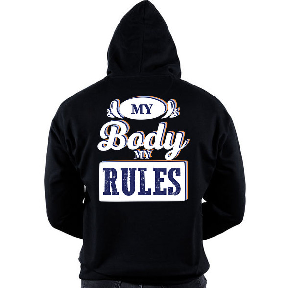 My body my rules-Oversized kapucnis pulóver