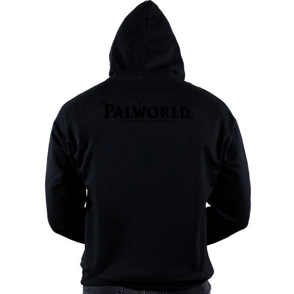 Palworld - fekete-Oversized kapucnis pulóver