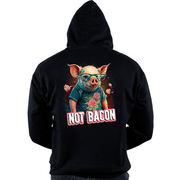 Vegán malac - not bacon-Oversized kapucnis pulóver