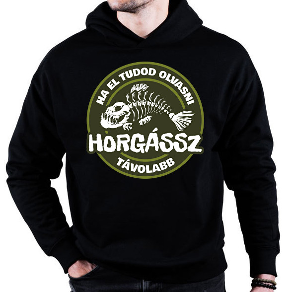 Horgássz Távolabb-Oversized kapucnis pulóver