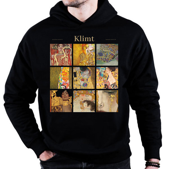 Klimt - részletek-Oversized kapucnis pulóver