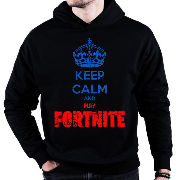 Keep Calm Fortnite-Oversized kapucnis pulóver