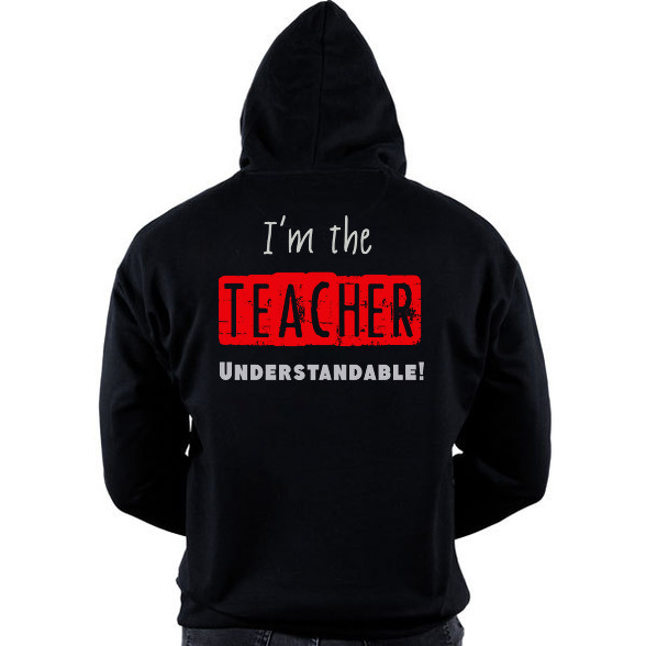 im the teacher-Oversized kapucnis pulóver