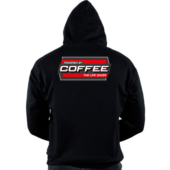 Powered by Coffee-Oversized kapucnis pulóver