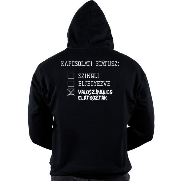 Kapcsolati státusz: Elátkozott -Oversized kapucnis pulóver