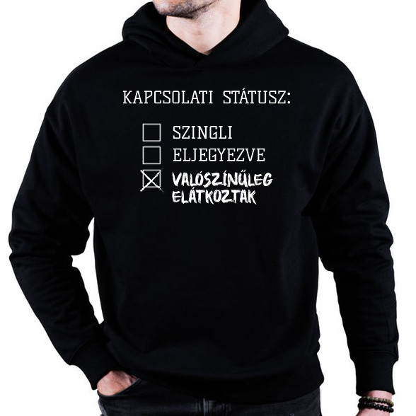 Kapcsolati státusz: Elátkozott -Oversized kapucnis pulóver