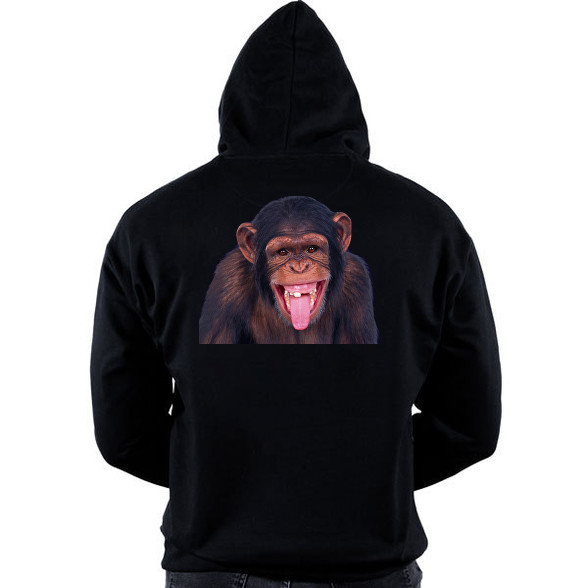 Funny Chimpanzee-Oversized kapucnis pulóver