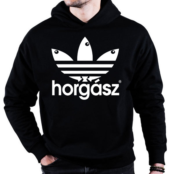 Horgász-Oversized kapucnis pulóver