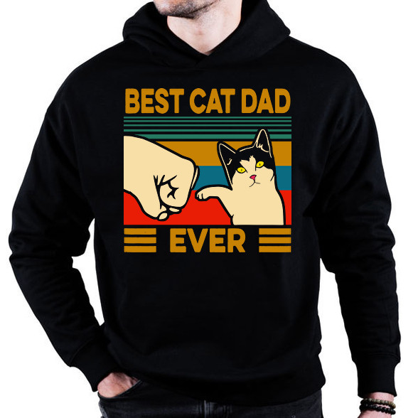 Best Cat Dad Ever-Oversized kapucnis pulóver