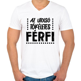 Férfi V-nyakú póló