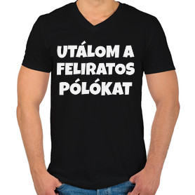 Férfi V-nyakú póló