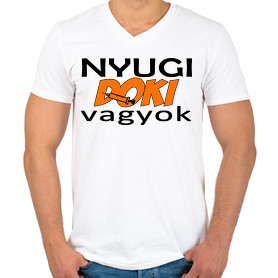 Férfi V-nyakú póló